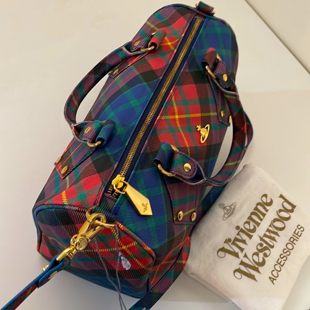 Vivienne Westwood VINTAGE BOSTON BAG ❤️ AW 15/16 MAC-CHARLES DERBI TARTAN - Picture 15 of 16